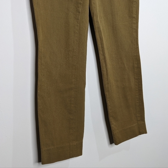 ✨3/$15 Everlane golden yellow / brown zip side pants 00 - Picture 6 of 14